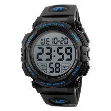 Top Sale Multifunktions SKMEI 1258 5 ATM Wasserdichte LED Digitale Fashon Outdoor Sport Armbanduhr Relogio Masculino